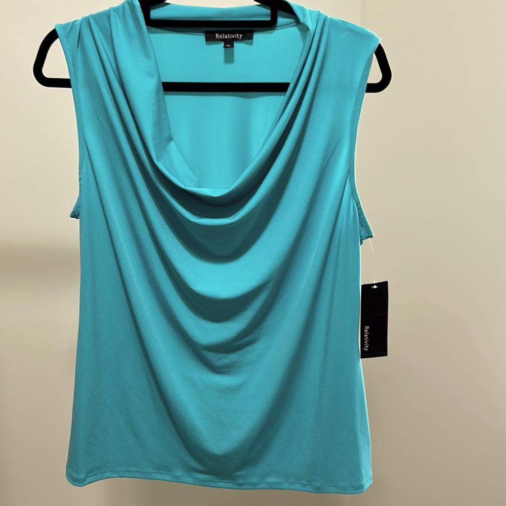 Relativity XL Aqua color Blouse.